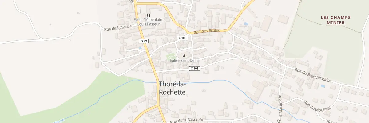 Plan du 14 Pl de l’Eglise à Thoré-la-Rochette