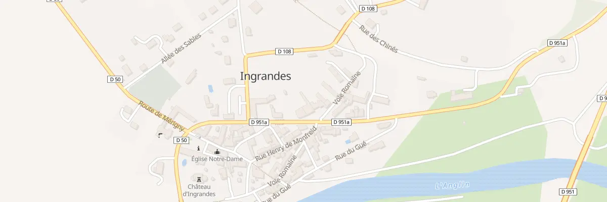 Plan du 29 Rte Nationale à Ingrandes