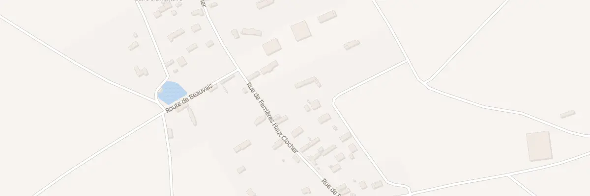 Plan du 13 Rue de Ferrières Haut Clocher à Ormes