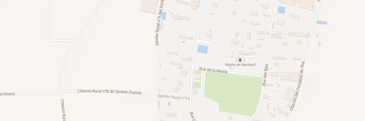 Plan du 25 Rue Dumontier à Marbeuf