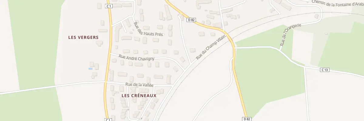Plan du 16 Rue André Chavigny à Thoré-la-Rochette