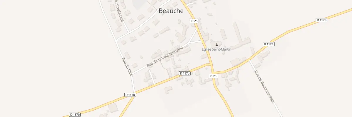 Plan du 3 Rue de la Voie Romaine à Beauche