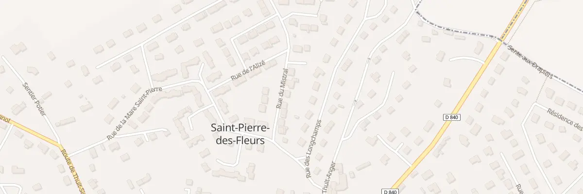 Plan du 9 Rue du Mistral à Saint-Pierre-des-Fleurs