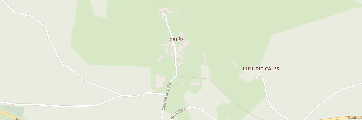 Plan du 24 Cales à Audrix