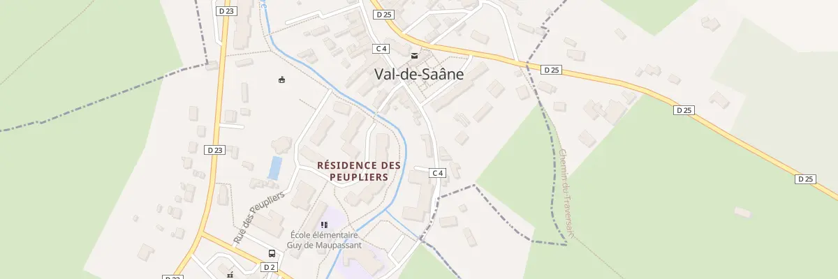 Plan du 233 Rue Moulin du Traversin à Val-de-Saâne