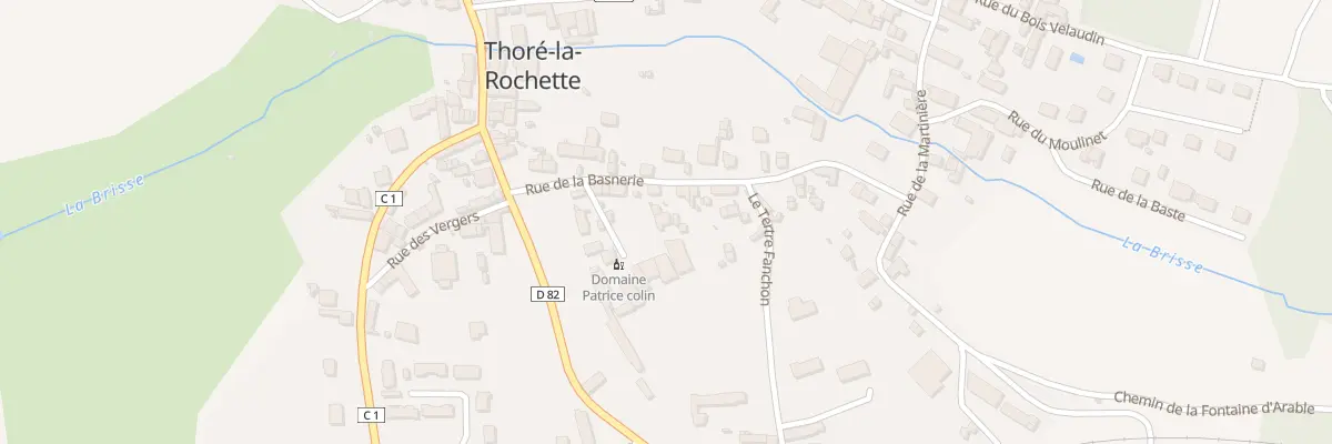 Plan du 5 Rue de la Basnerie à Thoré-la-Rochette