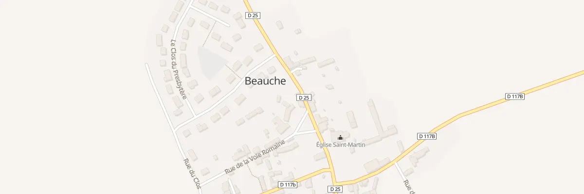 Plan du 2 Rue de la Voie Romaine à Beauche