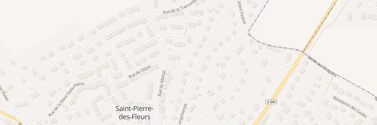 Plan du 13 Rue des Longchamps à Saint-Pierre-des-Fleurs