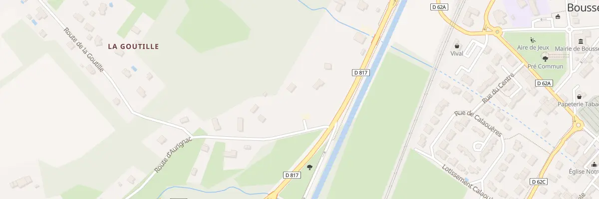 Plan du 2 Côte du Barrail à Boussens
