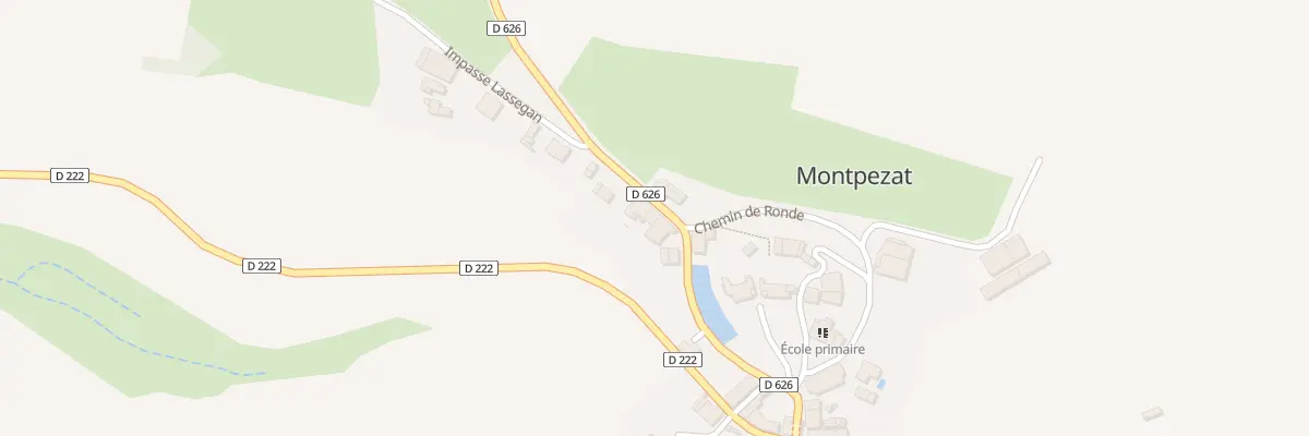Plan du 231 Rte de Lombez à Montpezat