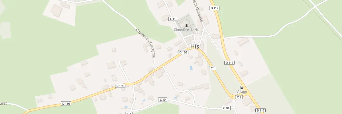 Plan du 3 Le Village à His