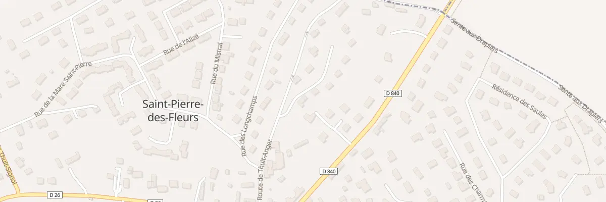 Plan du 1 Rpt des Acacias à Saint-Pierre-des-Fleurs
