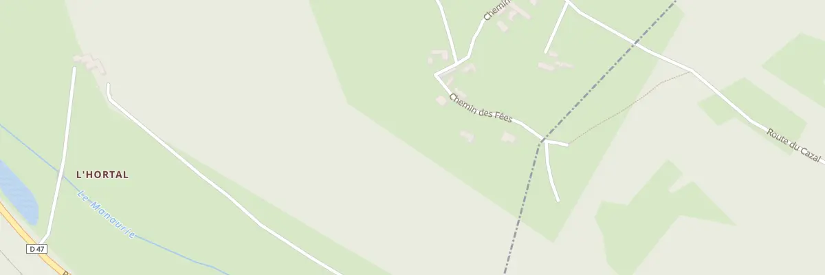 Plan du 218 Che des Fées à Savignac-de-Miremont