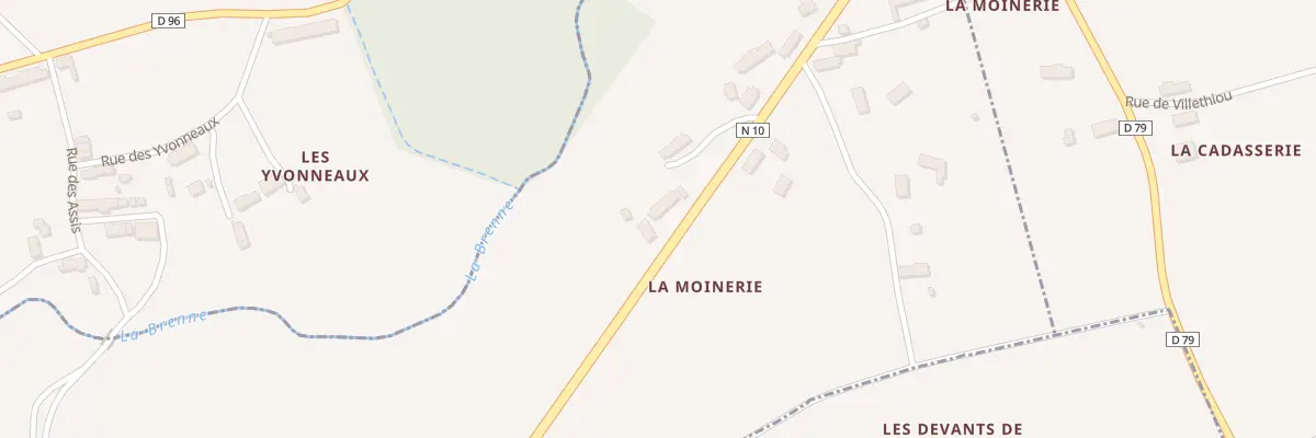 Plan du 2 La Moinerie à Villechauve
