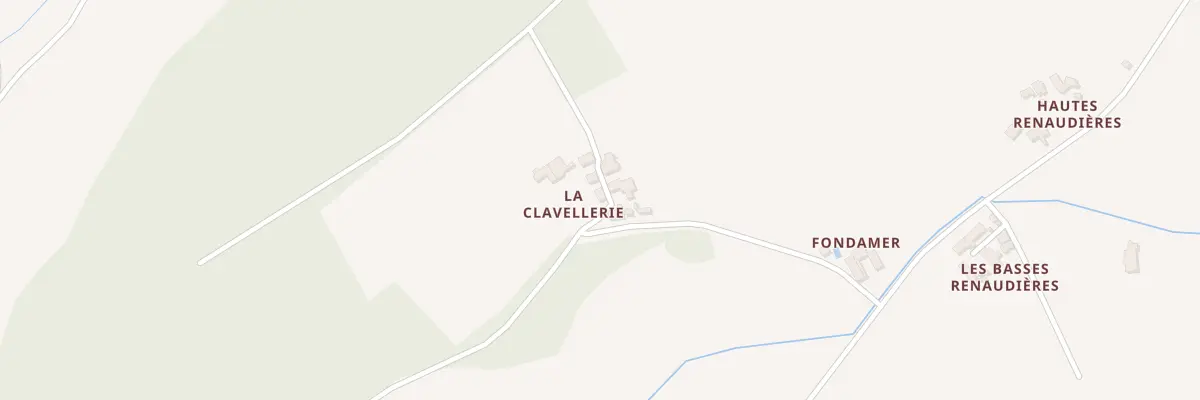 Plan du 1 La Clavellerie à Bossay-sur-Claise