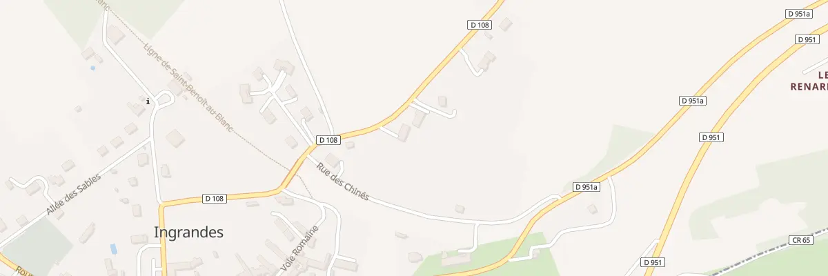 Plan du 14 Rte de Sauzelles à Ingrandes