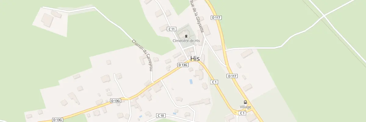 Plan du 280 Rte de Montgaillard à His