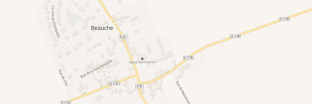 Plan du 1 Rue des Fonderies à Beauche