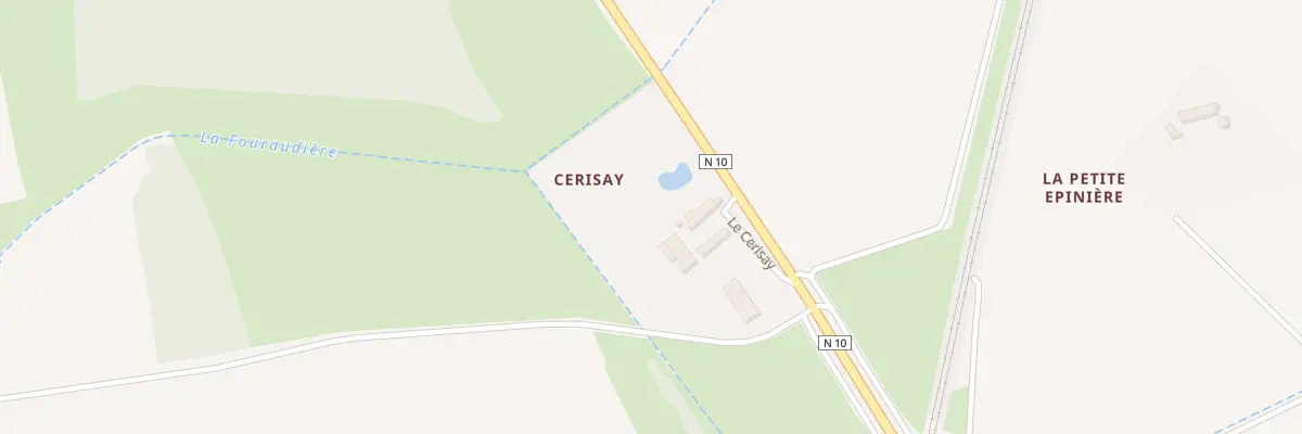 Plan du 227 Cerisay à Auzouer-en-Touraine