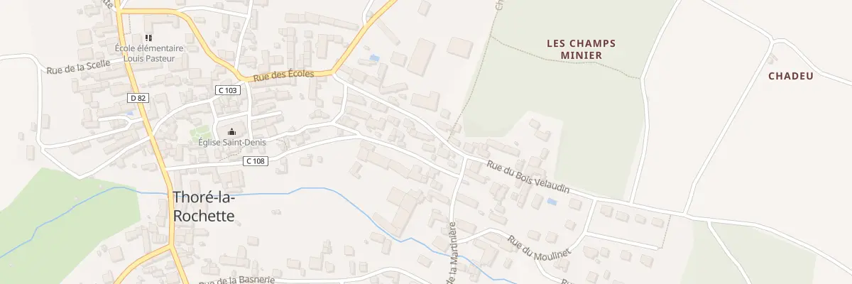 Plan du 22 Rue de la Brisse à Thoré-la-Rochette