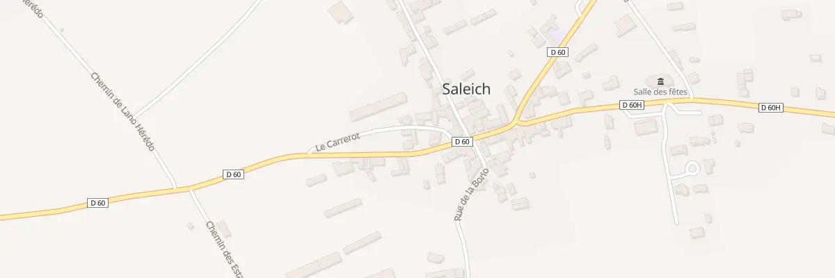 Plan du 1 Le Carrerot à Saleich
