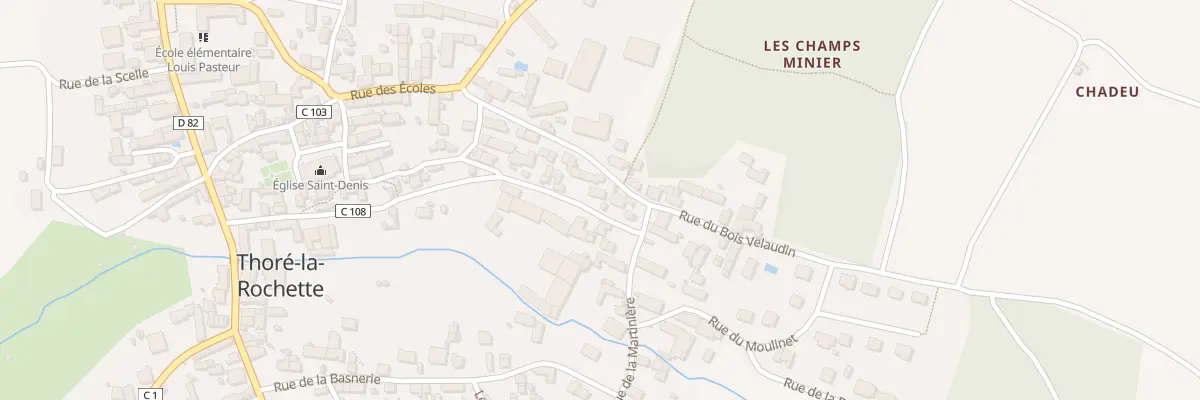 Plan du 24 Rue de la Brisse à Thoré-la-Rochette