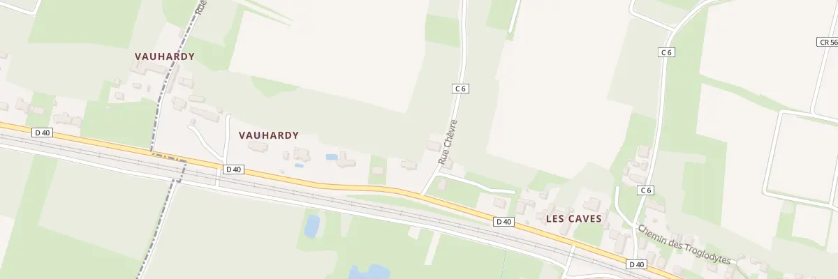 Plan de la Rue de Chevre à La Croix-en-Touraine