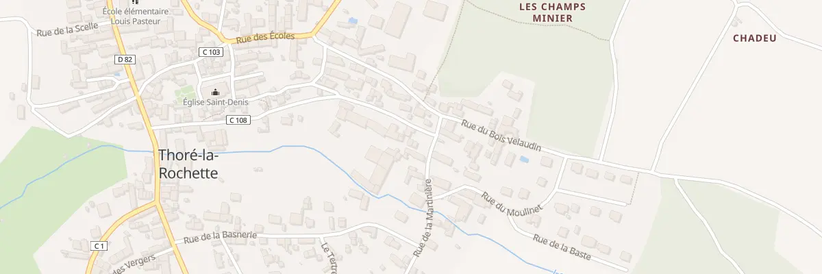 Plan du 17 Rue de la Brisse à Thoré-la-Rochette