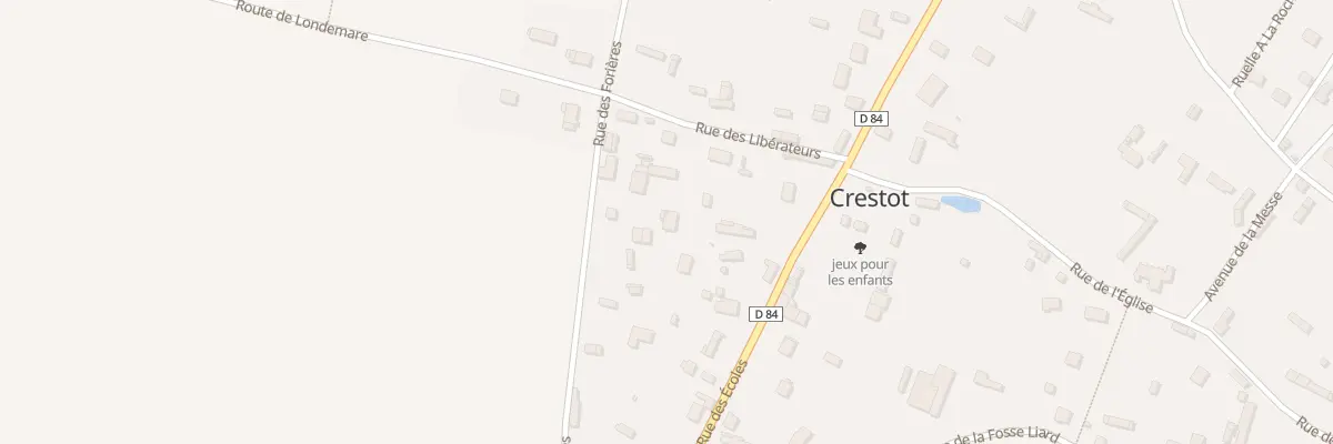 Plan du 14 Rue des Forières à Crestot