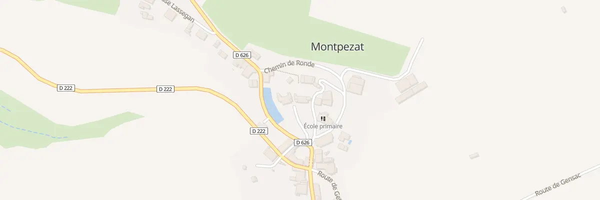 Plan du 5002 Le Chateau à Montpezat