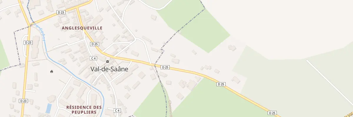 Plan du 116 Rte de Val de Saane à Belleville-en-Caux
