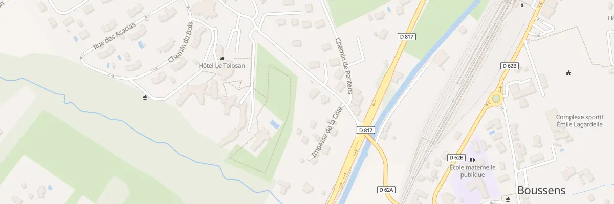 Plan du 3 Côte de la Lanne à Boussens
