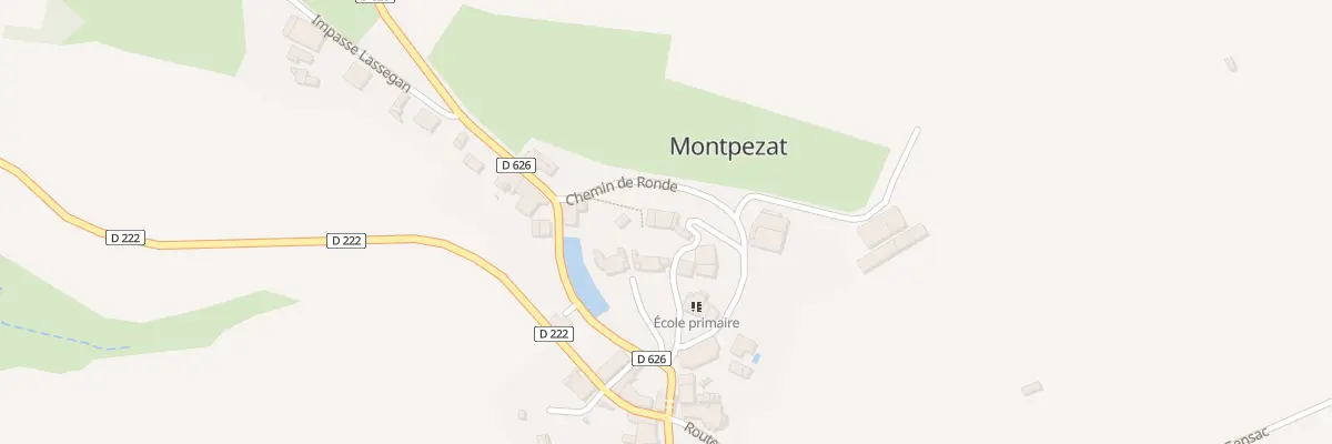 Plan du 5026 Le Chateau à Montpezat