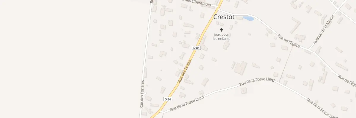 Plan du 7 Rue des Ecoles à Crestot