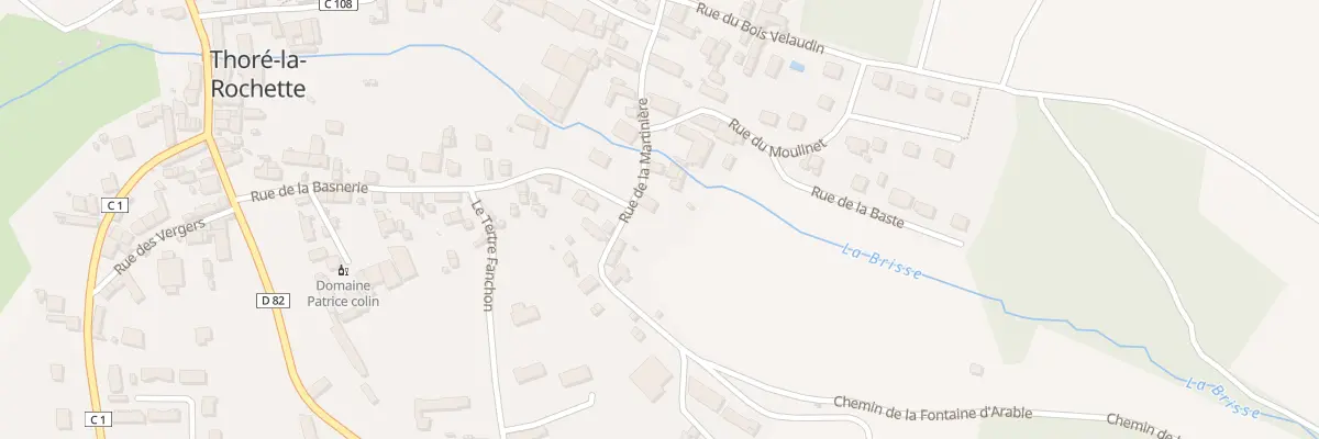 Plan du 1B Rue de la Martinière à Thoré-la-Rochette