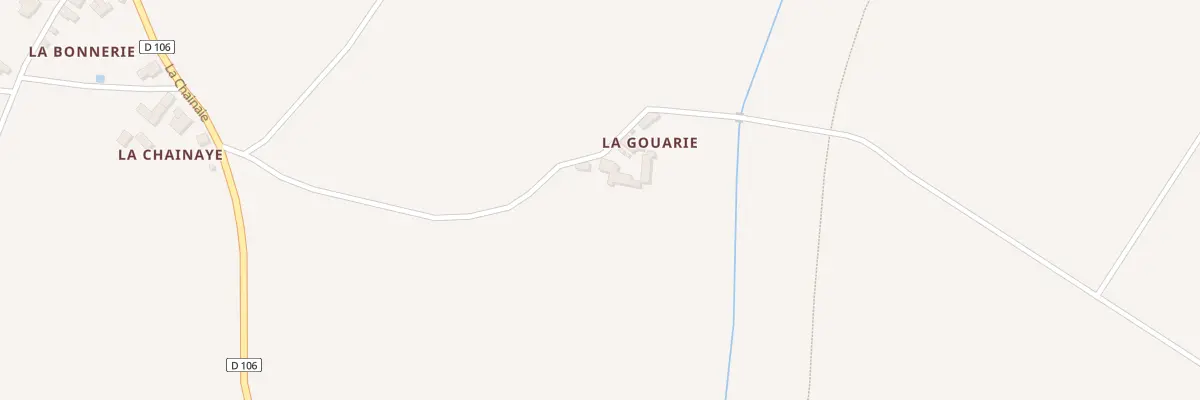 Plan du 2 La Gouarie à Bossay-sur-Claise