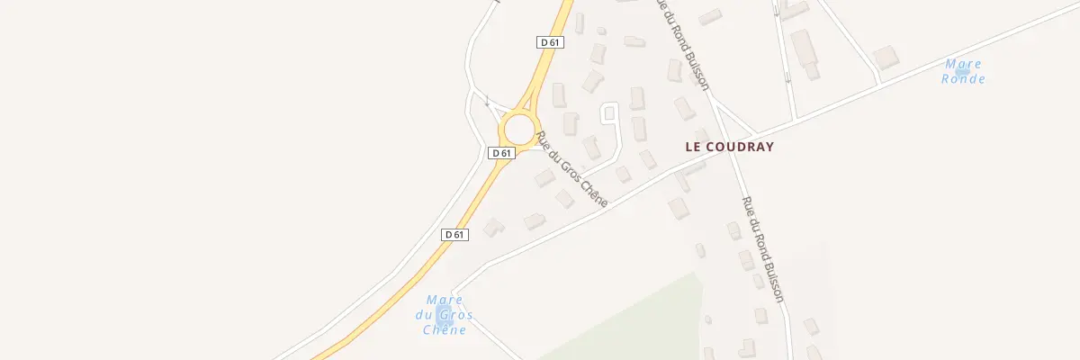 Plan du 8 Rue du Gros Chêne à La Croisille