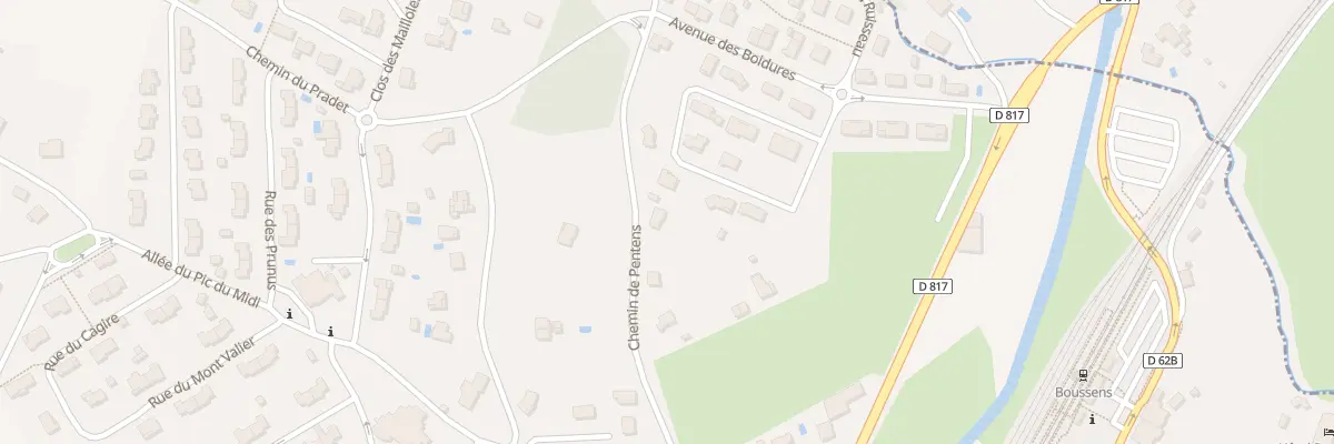 Plan du 4 Che de Pentens à Boussens