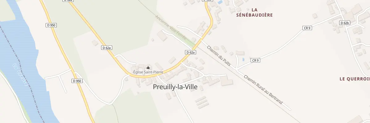 Plan du 1 Che des Roches à Preuilly-la-Ville