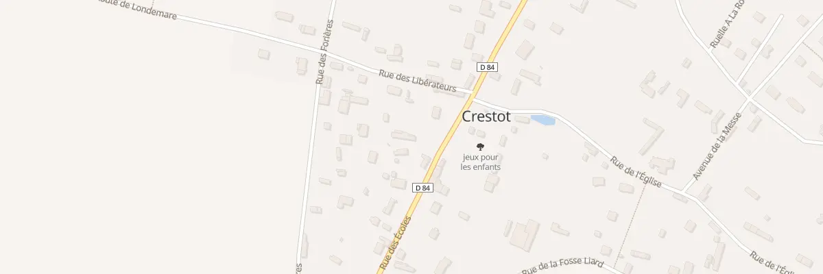 Plan du 15 Rue des Ecoles à Crestot