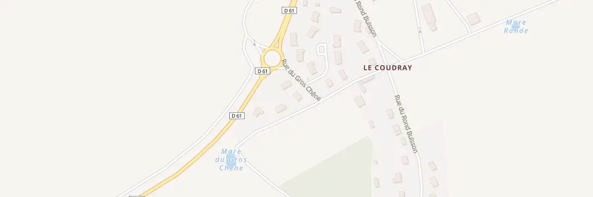 Plan du 10 Rue du Gros Chêne à La Croisille