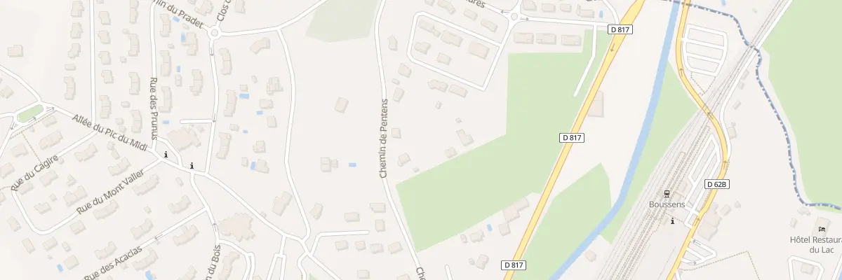 Plan du 2T Che de Pentens à Boussens