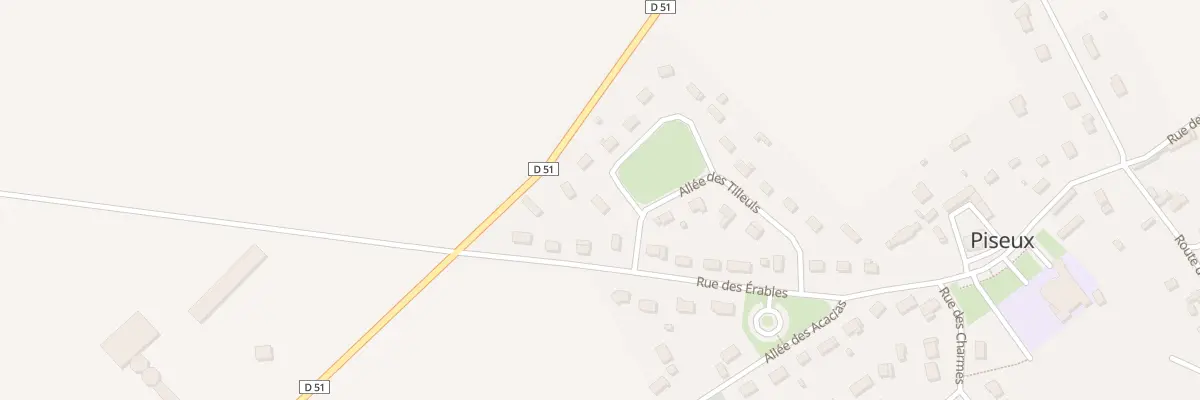 Plan du 3 All des Tilleuls à Piseux