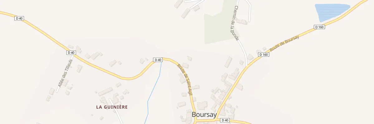 Plan du 2 Rte de Saint-Agil à Boursay