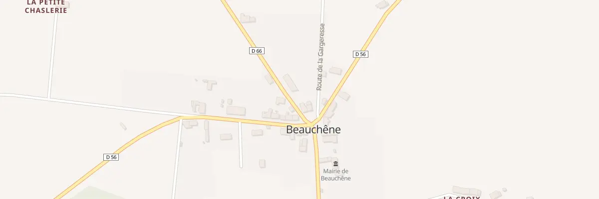 Plan du 2 Rte de Mondoubleau à Beauchêne