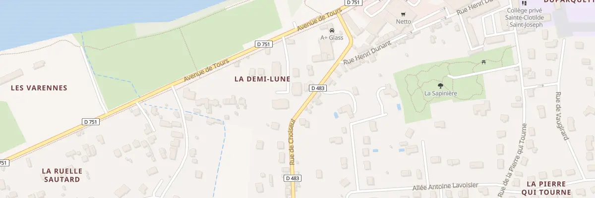 Plan du 33B Av de Tours à Amboise