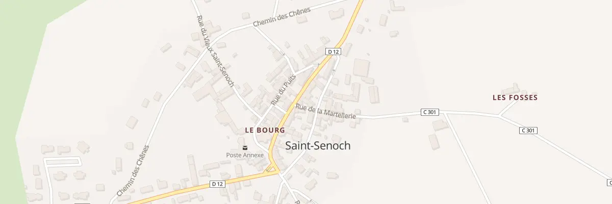 Plan du 1 Rue de la Martellerie à Saint-Senoch