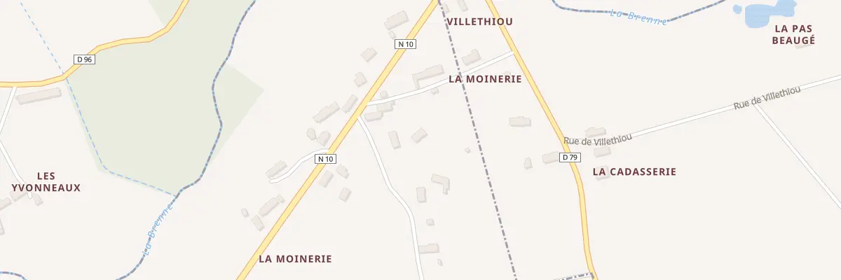 Plan du 3B La Moinerie à Villechauve