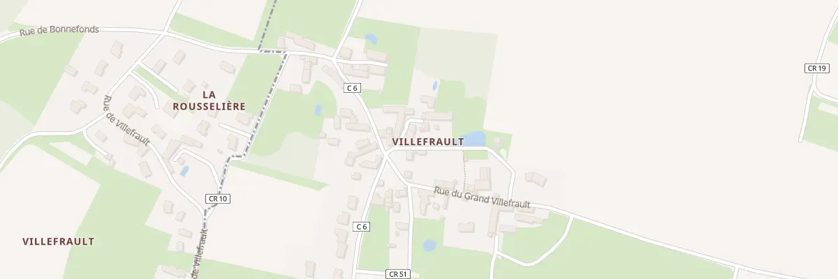 Plan du 9999 Villefrault à La Croix-en-Touraine