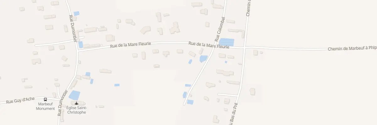 Plan du 14 Rue de la Mare Fleurie à Marbeuf